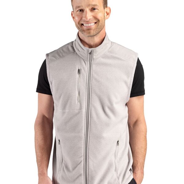Cutter & Buck Hunts Point Recycled Fleece Mens Hybrid Full Zip Vest Thumbnail