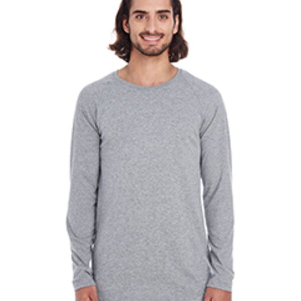 Adult Lightweight Long & Lean Raglan Long-Sleeve T-Shirt Thumbnail
