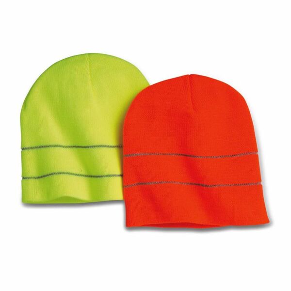 USA-Made Safety Knit Beanie with 3M Reflective Thread Thumbnail