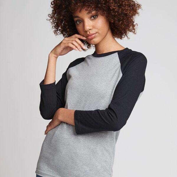 CVC Three-Quarter Sleeve Raglan T-Shirt Thumbnail