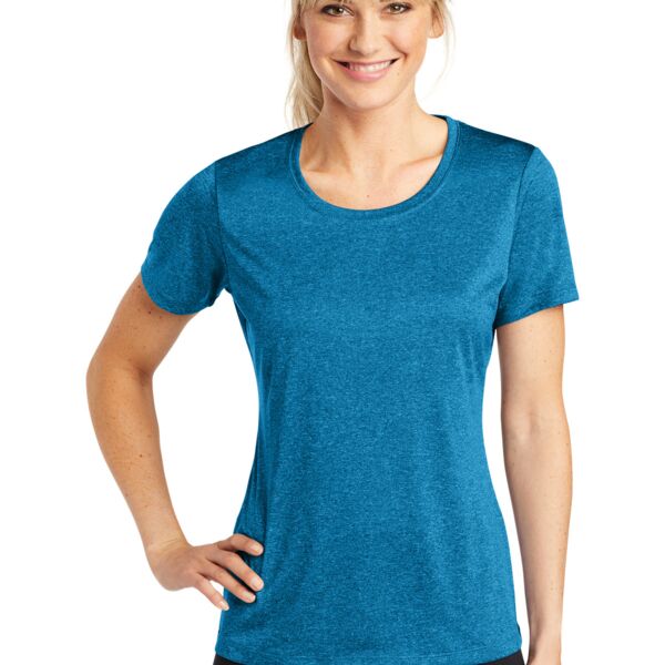 Sport Tek Ladies Heather Contender ™ Scoop Neck Tee Thumbnail