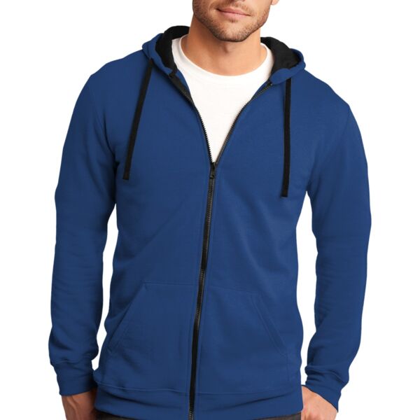 District Young Mens The Concert Fleece™ Full Zip Hoodie Thumbnail
