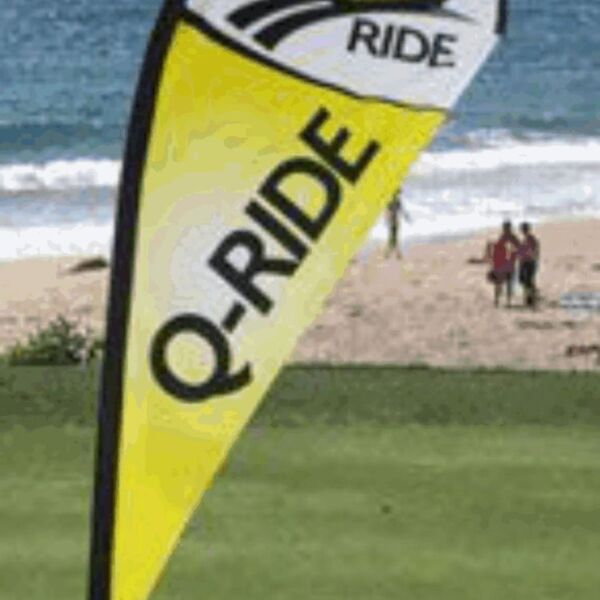 6.5ft Teardrop Flag Banner (Single Sided) Thumbnail