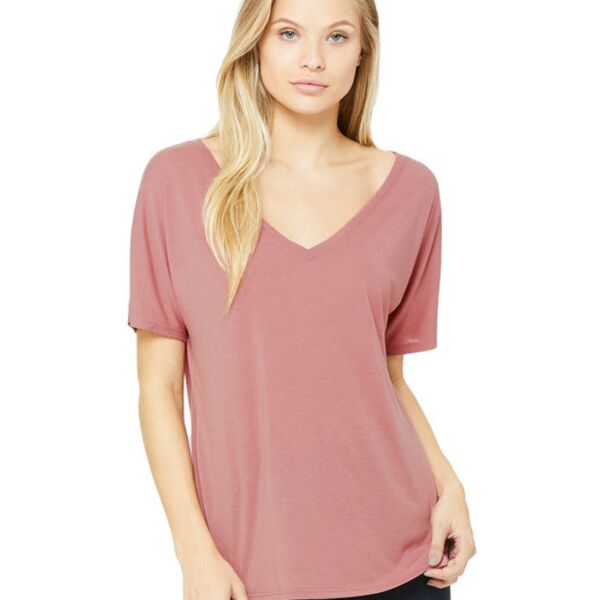 Bella + Canvas Ladies' Slouchy V-Neck T-Shirt Thumbnail