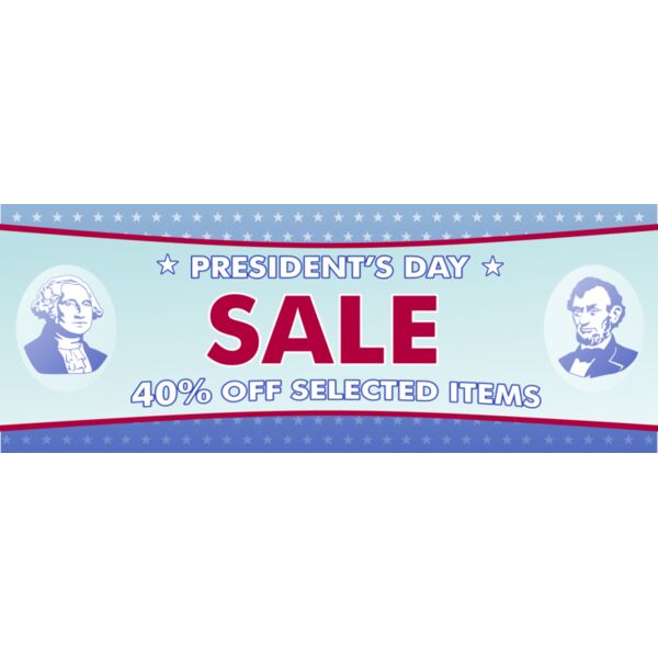 Presidents Day Sale 96x36 Thumbnail
