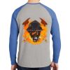 Mens Full Color PosiCharge Long Sleeve Tri Blend Wicking Raglan Tee Thumbnail