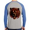 Mens Full Color PosiCharge Long Sleeve Tri Blend Wicking Raglan Tee Thumbnail