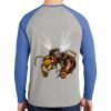 Mens Full Color PosiCharge Long Sleeve Tri Blend Wicking Raglan Tee Thumbnail