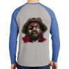 Mens Full Color PosiCharge Long Sleeve Tri Blend Wicking Raglan Tee Thumbnail
