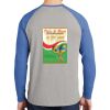 Mens Full Color PosiCharge Long Sleeve Tri Blend Wicking Raglan Tee Thumbnail