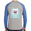 Mens Full Color PosiCharge Long Sleeve Tri Blend Wicking Raglan Tee Thumbnail