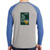 Mens Full Color PosiCharge Long Sleeve Tri Blend Wicking Raglan Tee Thumbnail