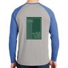 Mens Full Color PosiCharge Long Sleeve Tri Blend Wicking Raglan Tee Thumbnail