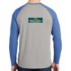 Mens Full Color PosiCharge Long Sleeve Tri Blend Wicking Raglan Tee Thumbnail