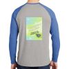 Mens Full Color PosiCharge Long Sleeve Tri Blend Wicking Raglan Tee Thumbnail