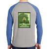 Mens Full Color PosiCharge Long Sleeve Tri Blend Wicking Raglan Tee Thumbnail