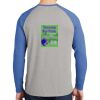 Mens Full Color PosiCharge Long Sleeve Tri Blend Wicking Raglan Tee Thumbnail