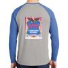 Mens Full Color PosiCharge Long Sleeve Tri Blend Wicking Raglan Tee Thumbnail