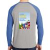 Mens Full Color PosiCharge Long Sleeve Tri Blend Wicking Raglan Tee Thumbnail