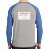 Mens Full Color PosiCharge Long Sleeve Tri Blend Wicking Raglan Tee Thumbnail