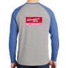 Mens Full Color PosiCharge Long Sleeve Tri Blend Wicking Raglan Tee Thumbnail