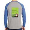 Mens Full Color PosiCharge Long Sleeve Tri Blend Wicking Raglan Tee Thumbnail