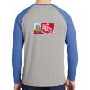 Mens Full Color PosiCharge Long Sleeve Tri Blend Wicking Raglan Tee Thumbnail
