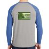 Mens Full Color PosiCharge Long Sleeve Tri Blend Wicking Raglan Tee Thumbnail