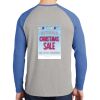 Mens Full Color PosiCharge Long Sleeve Tri Blend Wicking Raglan Tee Thumbnail