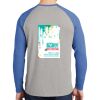 Mens Full Color PosiCharge Long Sleeve Tri Blend Wicking Raglan Tee Thumbnail