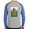 Mens Full Color PosiCharge Long Sleeve Tri Blend Wicking Raglan Tee Thumbnail