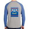 Mens Full Color PosiCharge Long Sleeve Tri Blend Wicking Raglan Tee Thumbnail