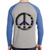 Mens Full Color PosiCharge Long Sleeve Tri Blend Wicking Raglan Tee Thumbnail