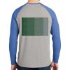 Mens Full Color PosiCharge Long Sleeve Tri Blend Wicking Raglan Tee Thumbnail
