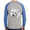 Mens Full Color PosiCharge Long Sleeve Tri Blend Wicking Raglan Tee Thumbnail