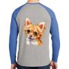 Mens Full Color PosiCharge Long Sleeve Tri Blend Wicking Raglan Tee Thumbnail