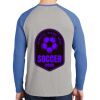 Mens Full Color PosiCharge Long Sleeve Tri Blend Wicking Raglan Tee Thumbnail