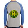 Mens Full Color PosiCharge Long Sleeve Tri Blend Wicking Raglan Tee Thumbnail