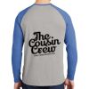 Mens Full Color PosiCharge Long Sleeve Tri Blend Wicking Raglan Tee Thumbnail