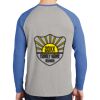 Mens Full Color PosiCharge Long Sleeve Tri Blend Wicking Raglan Tee Thumbnail