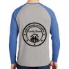 Mens Full Color PosiCharge Long Sleeve Tri Blend Wicking Raglan Tee Thumbnail