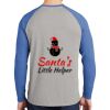 Mens Full Color PosiCharge Long Sleeve Tri Blend Wicking Raglan Tee Thumbnail