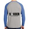 Mens Full Color PosiCharge Long Sleeve Tri Blend Wicking Raglan Tee Thumbnail