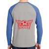 Mens Full Color PosiCharge Long Sleeve Tri Blend Wicking Raglan Tee Thumbnail