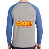 Mens Full Color PosiCharge Long Sleeve Tri Blend Wicking Raglan Tee Thumbnail