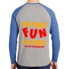 Mens Full Color PosiCharge Long Sleeve Tri Blend Wicking Raglan Tee Thumbnail