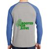 Mens Full Color PosiCharge Long Sleeve Tri Blend Wicking Raglan Tee Thumbnail