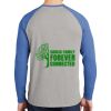 Mens Full Color PosiCharge Long Sleeve Tri Blend Wicking Raglan Tee Thumbnail