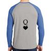Mens Full Color PosiCharge Long Sleeve Tri Blend Wicking Raglan Tee Thumbnail