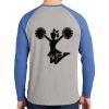 Mens Full Color PosiCharge Long Sleeve Tri Blend Wicking Raglan Tee Thumbnail